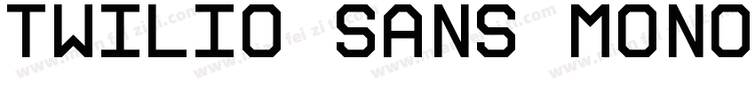 Twilio Sans Mono SmBld字体转换